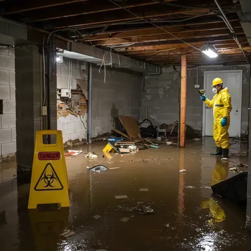 Flooded Basement Electrical Hazard in New Madrid County, MO Property